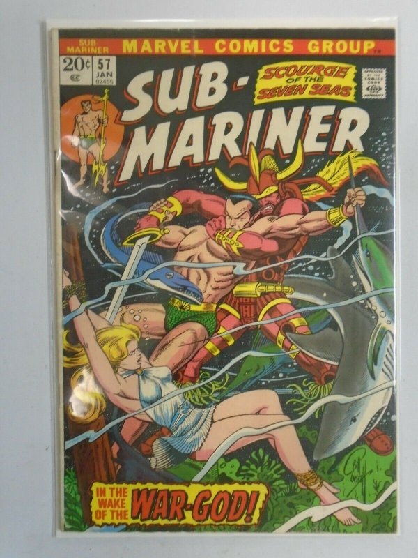 Sub-Mariner #57 4.0 VG water damaged (1973 1st Series)