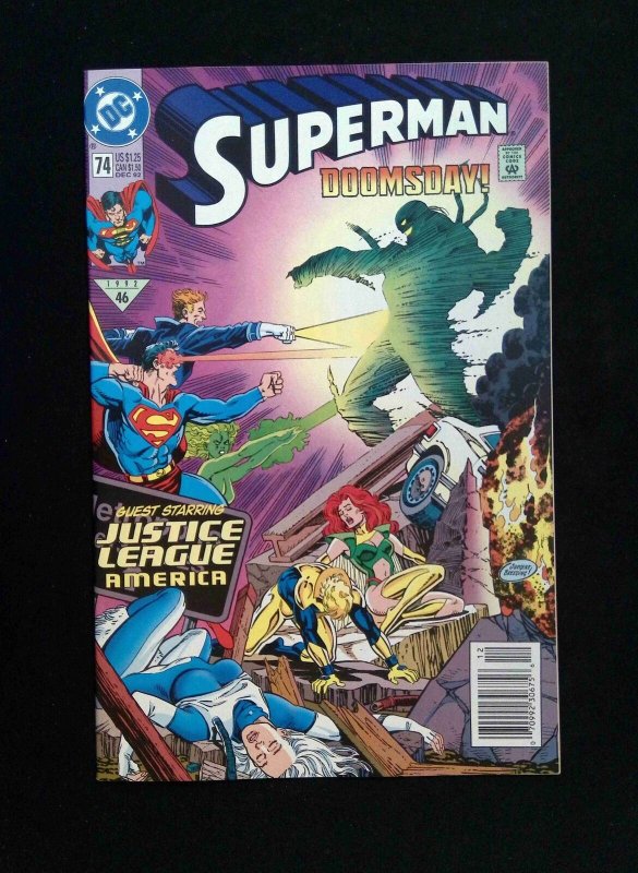 Superman #74 (2ND SERIES) DC Comics 1992 NM NEWSSTAND