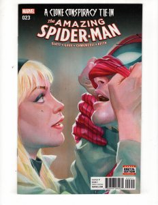 The Amazing Spider-Man #23 (2017) Gwen Unmasking Cover