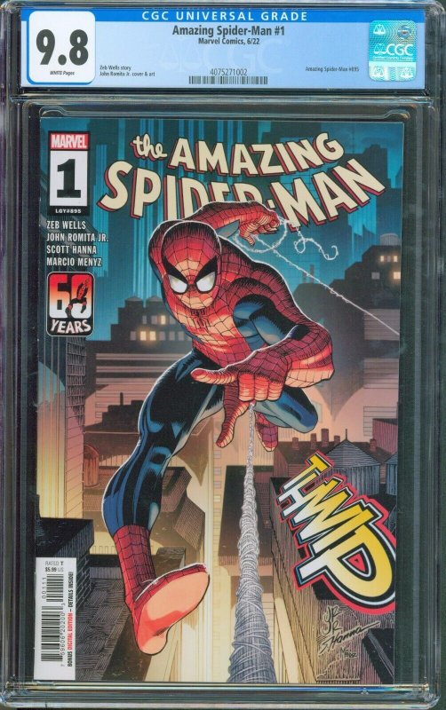 Amazing Spider-Man 1 CGC 9.8 895 3877 Marvel 2022