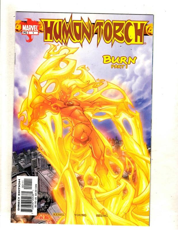 10 Marvel Comics Human Torch # 1 2 4 5 6 Deadline # 1 2 3 4 Spider-Man # 1 J327