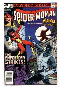 SPIDER-WOMAN #19-comic book Werewolf By Night FN+
