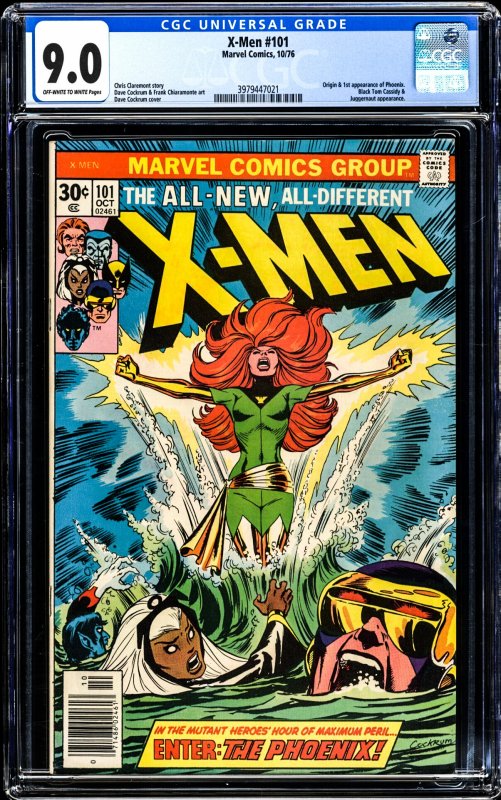 X-Men #101 (1976) CGC Graded 9.0 - Origin and 1st App of Phoenix!