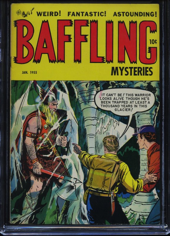 BAFFLING MYSTERIES #24 - CGC-7.0, OW  - Ace - 5th highest graded - Golden Age