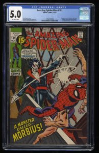 Amazing Spider-Man #101 CGC VG/FN 5.0 Off White 1st Appearance Morbius!