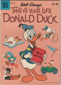 Four Color #1109 1960 This is your life Donald Duck! Origin DD VF/NM Oregon CERT