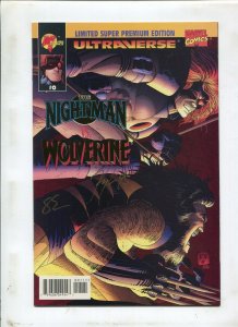 NigtMan VS Wolverine #0 ~ Super Premium Signed By Hotzand & Englehart ~ (9.2) WH