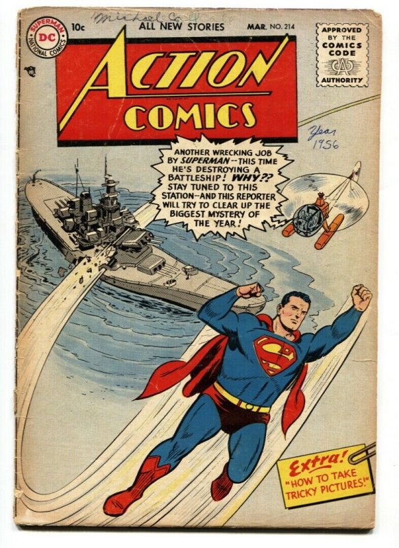 Action Comics #214 - DC Silver Age- Superman 1956 FR 