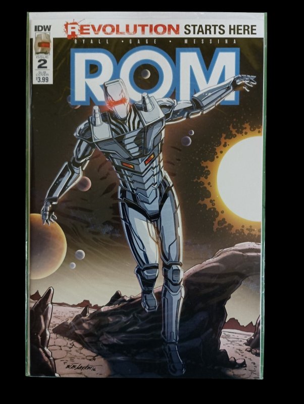 ROM #0-2 Run FCBD Exclusive Ryall Gage Messina IDW 2016 VF Space Knight