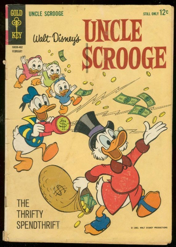 UNCLE SCROOGE #47 1964-WALT DISNEY-GOLD KEY COMIC BARKS FR