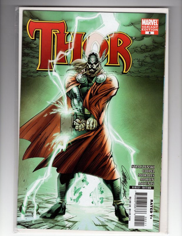 Thor #5 Variant Cover (2008)     / HCA5