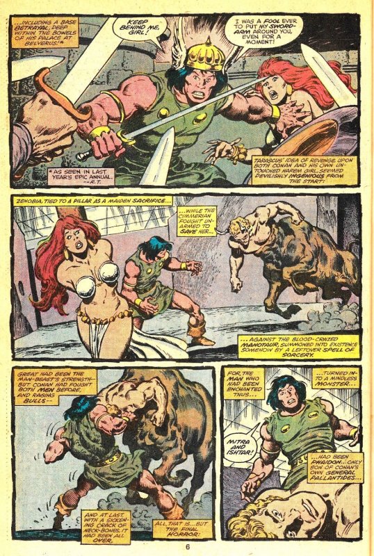 CONAN the BARBARIAN King-Size ANNUAL #5 (1979) 8.0 VF Amazing John Buscema Art!