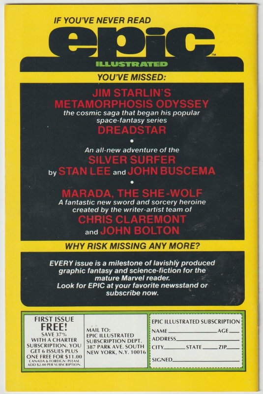 Dreadstar #9 (Mar 1984, Epic Comics), NM condition (9.4)