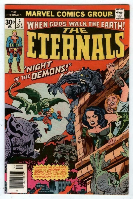Eternals #4 Oct 1976 2nd SERSEI Celestial DEVIANTS Ikaris Ajak Kirby MCU Movie 