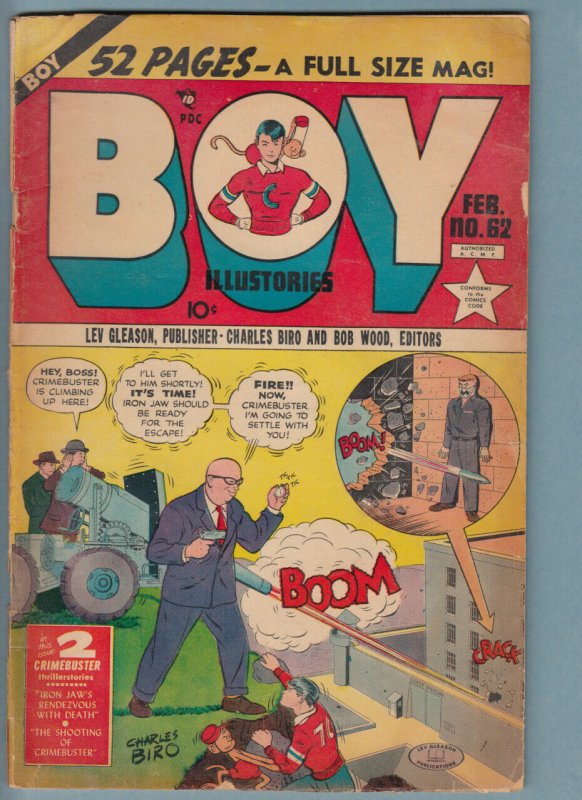 Boy Comics #62 (Feb 1951) 2.5 GD+ Lev Gleason Crimebuster