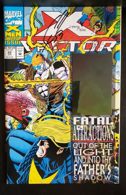 X-Factor #92 (1993) signed by artist  Joe Quesada