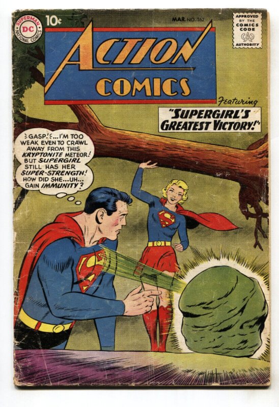 ACTION COMICS #262--Early SUPERGIRL cover--1960--DC COMICS--SUPERMAN