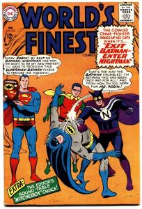 WORLDS FINEST #155 1965-HITCHCOCK-BATMAN-SUPERMAN vf-