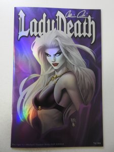 Lady Death: Pin Ups Michael Turner Holo Foil (2014) NM Condition! Signed W/ COA!