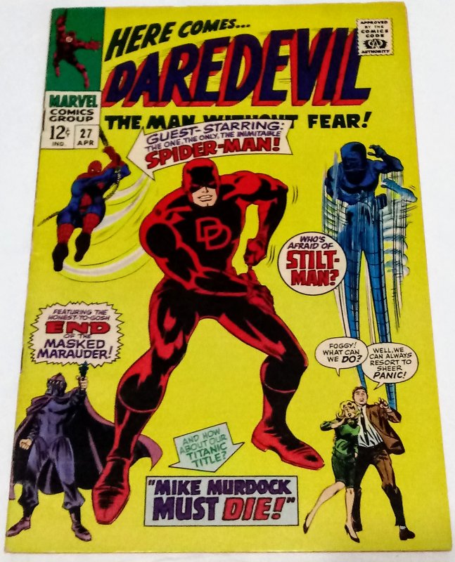 Daredevil #27 (6.5) 1967 Spider-Man Appearance Stan Lee Gene Colan ID#17L
