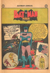 SuperCool!  BATMAN ANNUAL #1 (1961) Only GD+ . . But What a GOOD Time of BatFun!