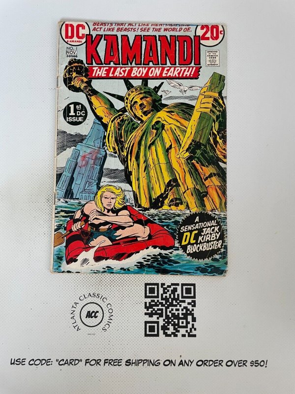 Kamandi # 1 FN DC Comic Book Bronze Age Jack Kirby Series / Art Liberty 17 SM12