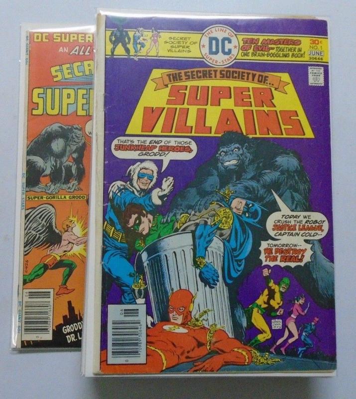 DC Super Villains Set # 1 - 15 + DC Super Stars Avg 6.0 (1976)