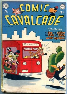 Comic Cavalcade #36-1949-Early Squarebound issue-FOX & CROW-RACCOON KID VG