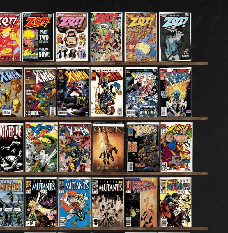 Huge Lot 150+ Comics with Zot!, The New Mutants, Wolverine, Zorro & More!