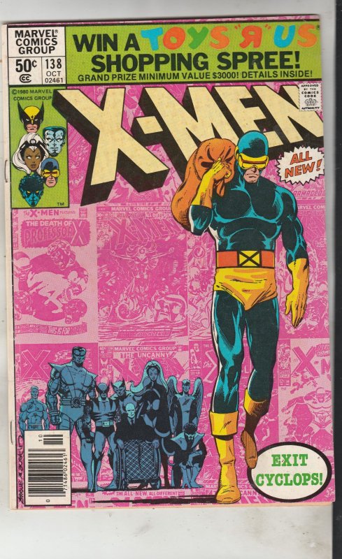 The X-Men #138 (1980) Cyclops Leaves The X-Men High-Grade VF/NM Utah CERTIFICATE