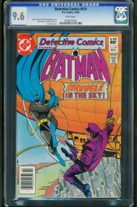 DETECTIVE COMICS #519-cgc 9.6 wp-nm-Classic Aparo zeppelin cover 0206834002