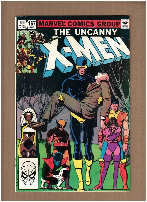 Uncanny X-Men #167 Marvel Comics 1983 New Mutants VG/FN 5.0