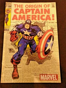 Captain America #109 Marvel Legends Reprint 2002 Jack Kirby Cover Origin