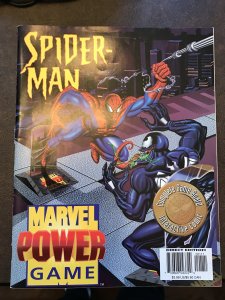 Spider-Man Marvel Powers Game  1996 Magazine Puzzles Coloring Game Plus a Comic!