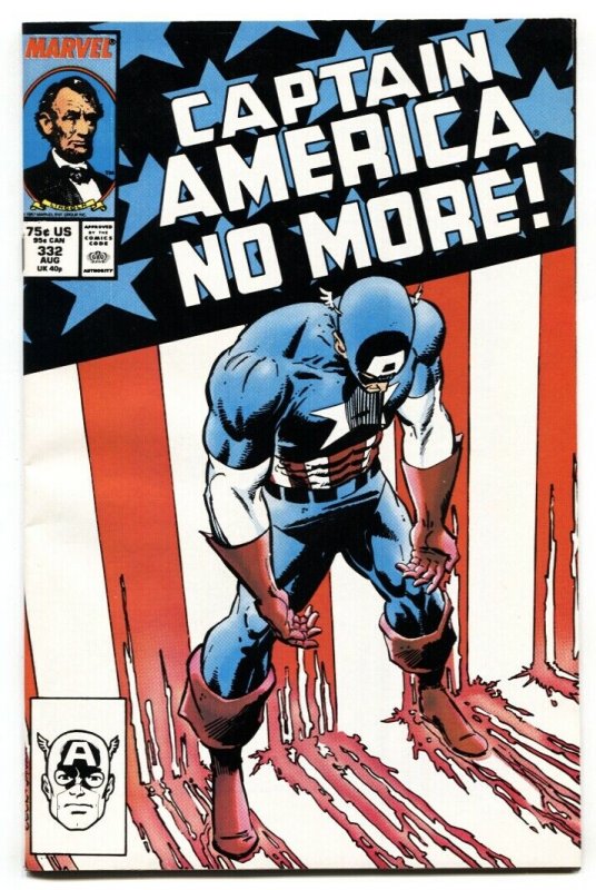 Captain America #332  1987-Steve Rogers resigns NM-