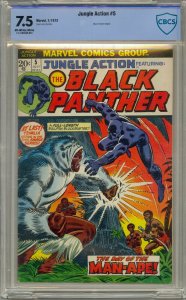 JUNGLE ACTION #5 CBCS 7.5 BLACK PANTHER SOLO SERIES NOT CGC 