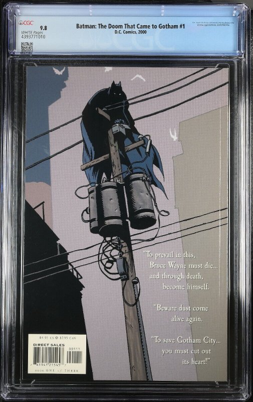 Batman: The Doom That Came to Gotham #1--CGC 9.8--DC--Mignola--comic book--43...