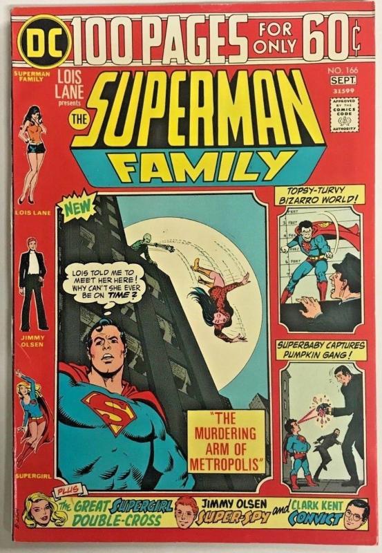 SUPERMAN FAMILY#166 VF 1974 DC BRONZE AGE COMICS