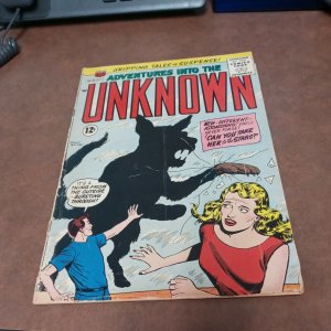 Adventures into the Unknown #135 acg 1962 Silver age horror scifi classic cover