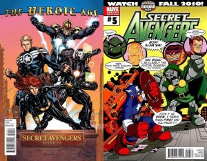 Secret Avengers #1 & #5 Incentive Variants Volume 1 (2010-2013) Marvel Comics...