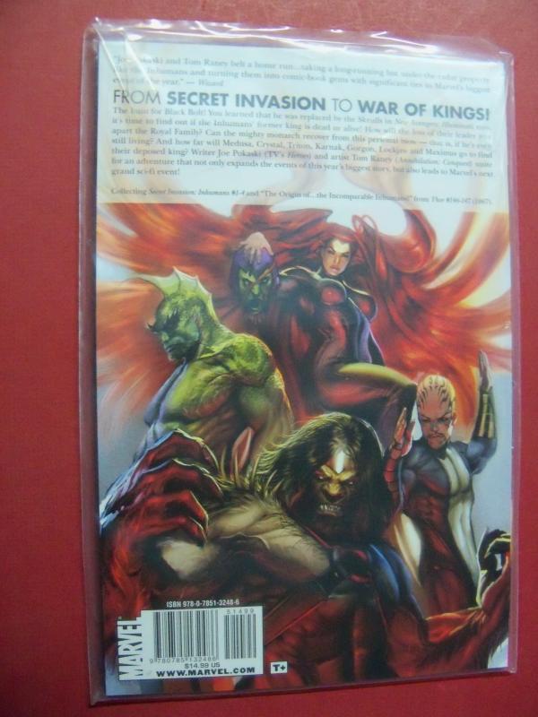 SECRET INVASION INHUMANS SOFT COVER UNREAD MARVEL COMICS