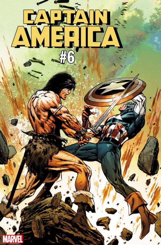 CAPTAIN AMERICA (2018 MARVEL) #6 VARIANT CONAN VS MARVEL PRESALE-12/19