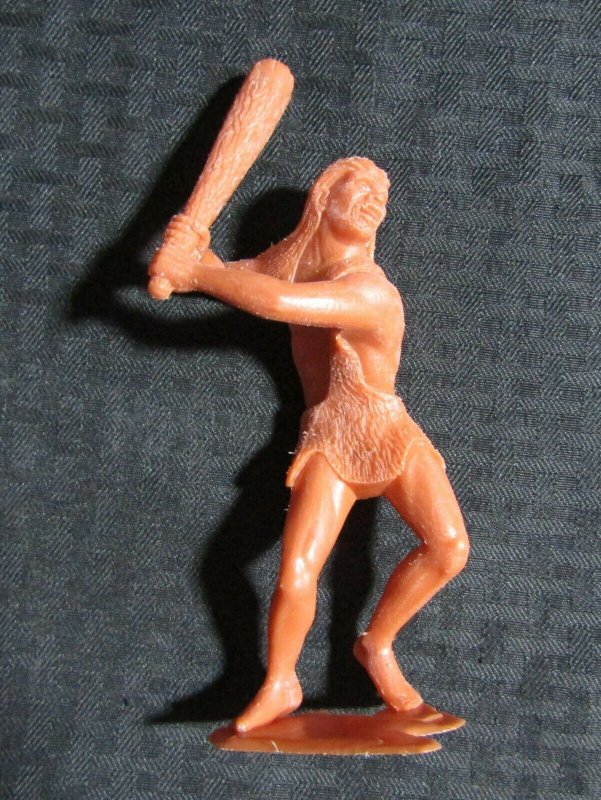 Vintage 6.5  Louis Marx CAVEMAN with Club Playset Figure FVF 7.0