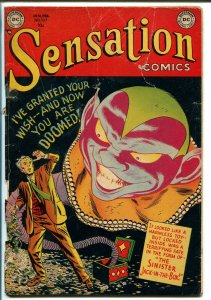 SENSATION #107 1952-DC-1ST HORROR ISSUE-ALEX TOTH COVER & JOHNNY PERIL-g/vg