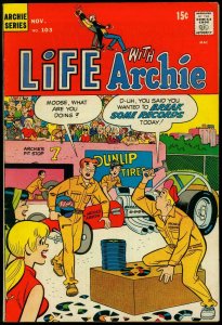 Life with Archie #103 1970- Drag race cover- Vinyl records VG+