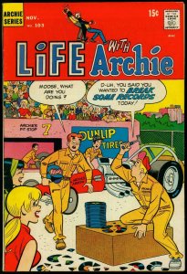 Life with Archie #103 1970- Drag race cover- Vinyl records VG+