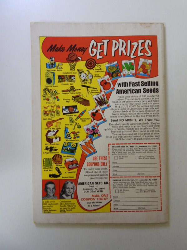 The Flash #205 (1971) FN+ condition stains back cover