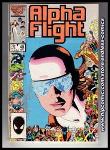 Alpha Flight #40 (1986) MARVEL 25th Anniversary Cover / NSC•CR90-074