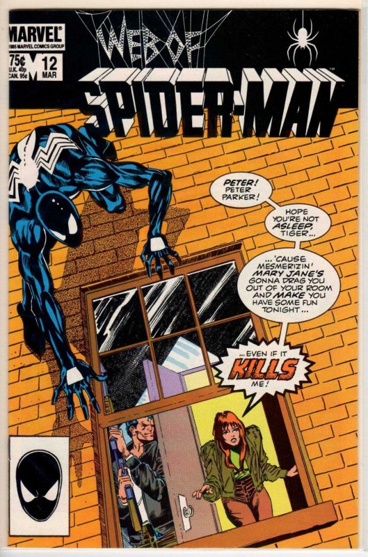 Web of Spider-Man #12 Direct Edition (1986) 9.2 NM-