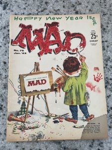 MAD Magazine # 76 January 1963 Painting Cover Comic Book Humor Parody J946